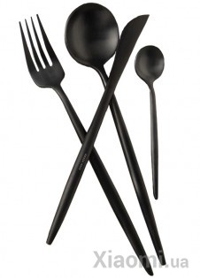 Набор столовых приборов Xiaomi Maison Maxx Stainless Steel Modern Flatware Set Black